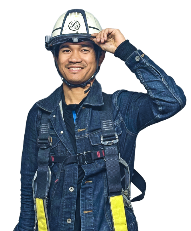 海外研修生の現場作業員