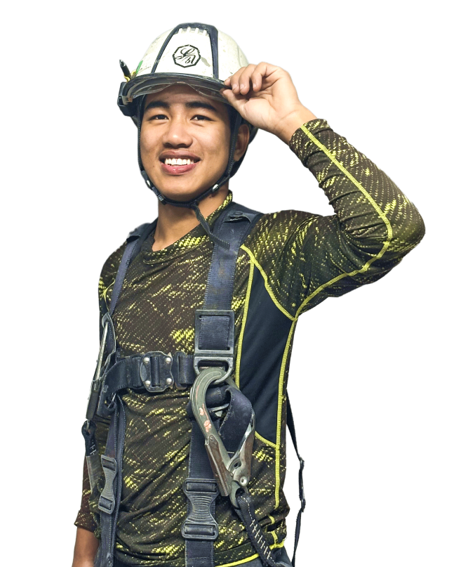 海外研修生の現場作業員